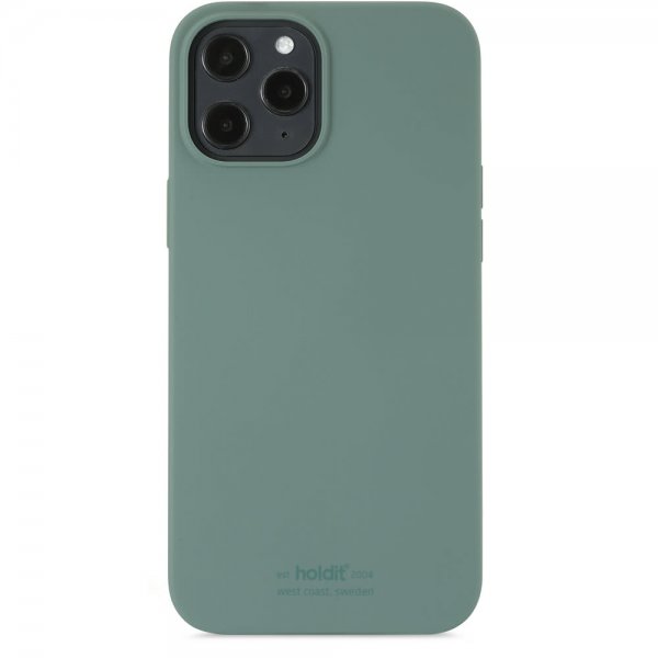 holdit iPhone 12 Pro Max Cover Silikone Moss Green