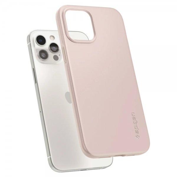 Spigen iPhone 12 Pro Max Cover Thin Fit Pink Sand