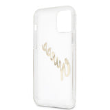 Guess iPhone 12 Pro Max Cover Vintage Script Guld Klar