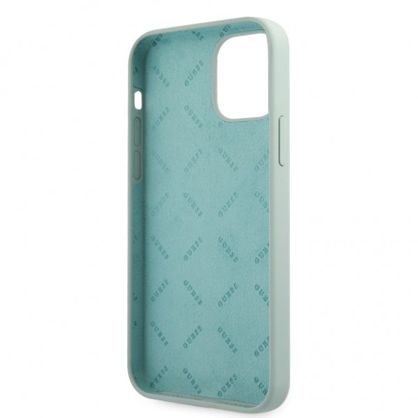 Guess iPhone 12 Pro Max Cover Vintage Silikone Lyseblå