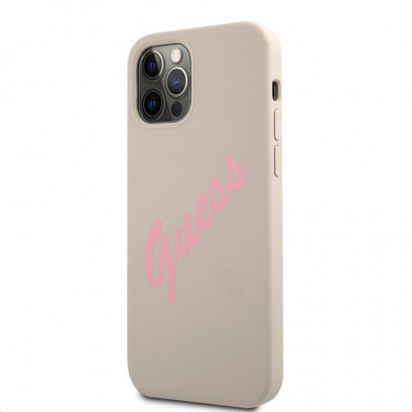 Guess iPhone 12 Pro Max Cover Vintage Silicone Grå