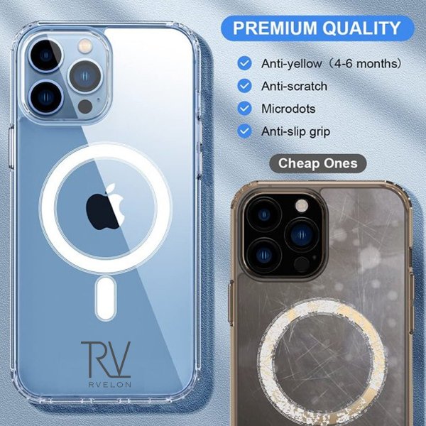 Rvelon iPhone 12 Pro Max Cover TPU MagSafe Transparent