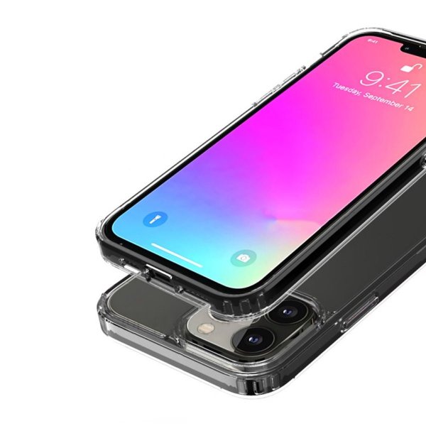 Rvelon iPhone 12 Pro Max Cover Stødsikkert Gennemsigtigt
