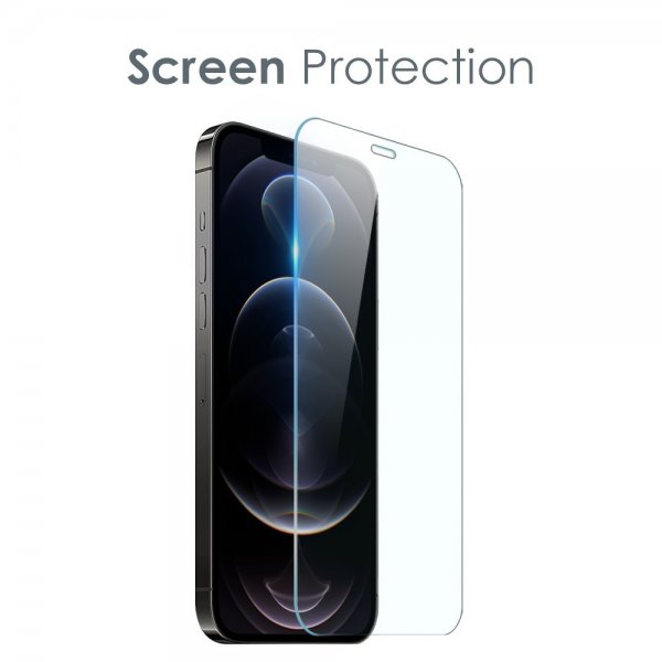 Northjo iPhone 12 Pro Cover med Skærmbeskyttelse og Kamerabeskyttelse 3-i-1