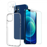 Northjo iPhone 12 Cover med Skærmbeskyttelse og Kamerabeskyttelse 3-i-1
