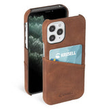 Krusell iPhone 12/iPhone 12 Pro Cover Sunne CardCover Vintage Cognac