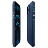 Spigen iPhone 12 Cover Thin Fit Deep Blue