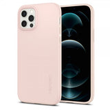 Spigen iPhone 12 Cover Thin Fit Pink Sand