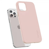 Spigen iPhone 12 Cover Thin Fit Pink Sand