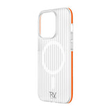 Rvelon iPhone 12/iPhone 12 Pro Cover Bølget MagSafe Orange