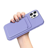 iPhone 12/iPhone 12 Pro Cover Kortholder Lilla