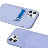 iPhone 12/iPhone 12 Pro Cover Kortholder Lilla