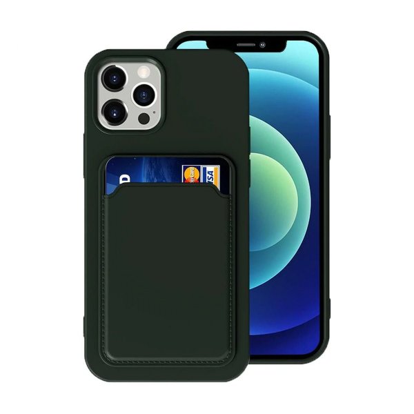 iPhone 12/iPhone 12 Pro Cover Kortholder Grøn