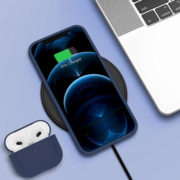 Rvelon iPhone 12/iPhone 12 Pro Silikonecover Blå