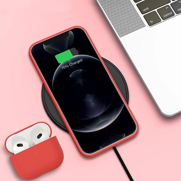 Rvelon iPhone 12/iPhone 12 Pro Silikonecover Rosa