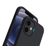 Rvelon iPhone 12/iPhone 12 Pro Silikonecover Sort