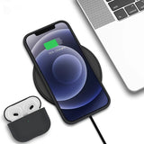 Rvelon iPhone 12/iPhone 12 Pro Silikonecover Sort