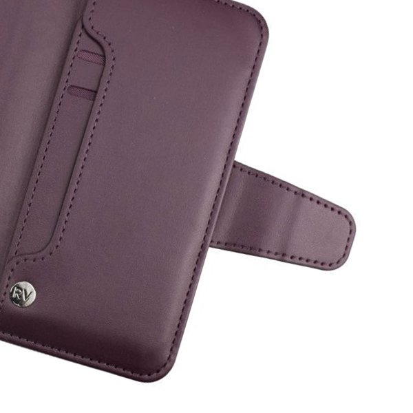 Rvelon iPhone 12/iPhone 12 Pro Etui Udfoldeligt Kortrum Lilla