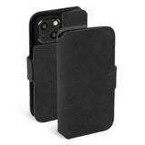 Krusell iPhone 13 Etui Leather PhoneWallet Sort
