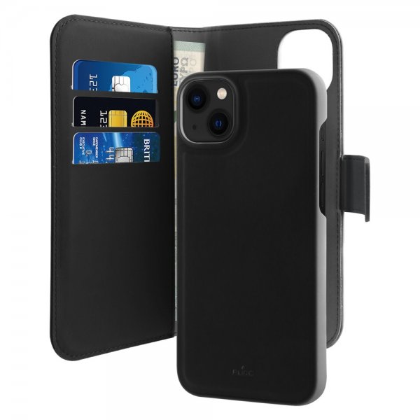 Puro iPhone 13/iPhone 14 Cover Wallet Detachable 2 in 1 Sort