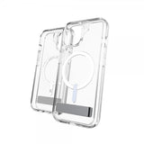 ZAGG iPhone 13/iPhone 14/iPhone 15 Cover Crystal Palace Snap Kickstand Clear