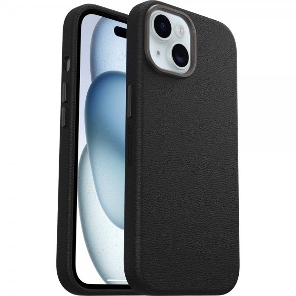 Otterbox iPhone 13/14/15 Cover Symmetry Cactus Leather MagSafe Noir Ash
