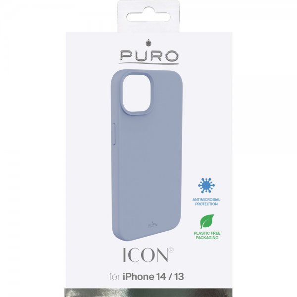 Puro iPhone 13/iPhone 14 Cover Icon Blå