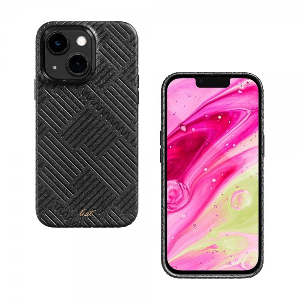 LAUT iPhone 13/iPhone 14 Cover Motif MagSafe Black Lines