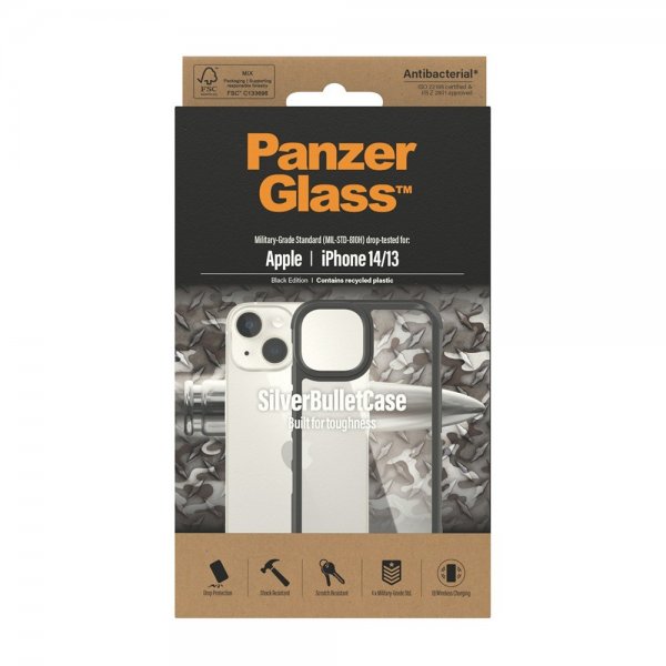 PanzerGlass iPhone 13/iPhone 14 Cover SilverBullet Case Sort