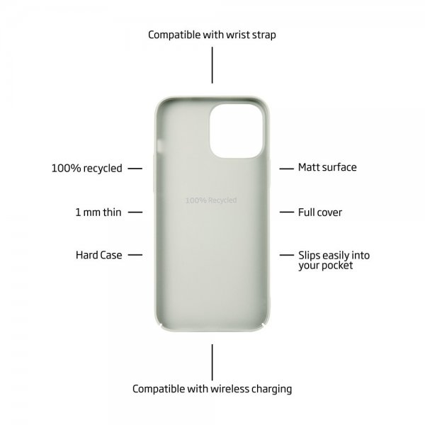 holdit iPhone 13/iPhone 14 Cover Slim Case Light Beige