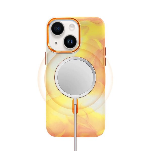iPhone 13 Cover Mønster Abstrakt Orange