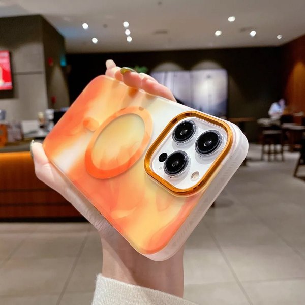 iPhone 13 Cover Mønster Abstrakt Orange