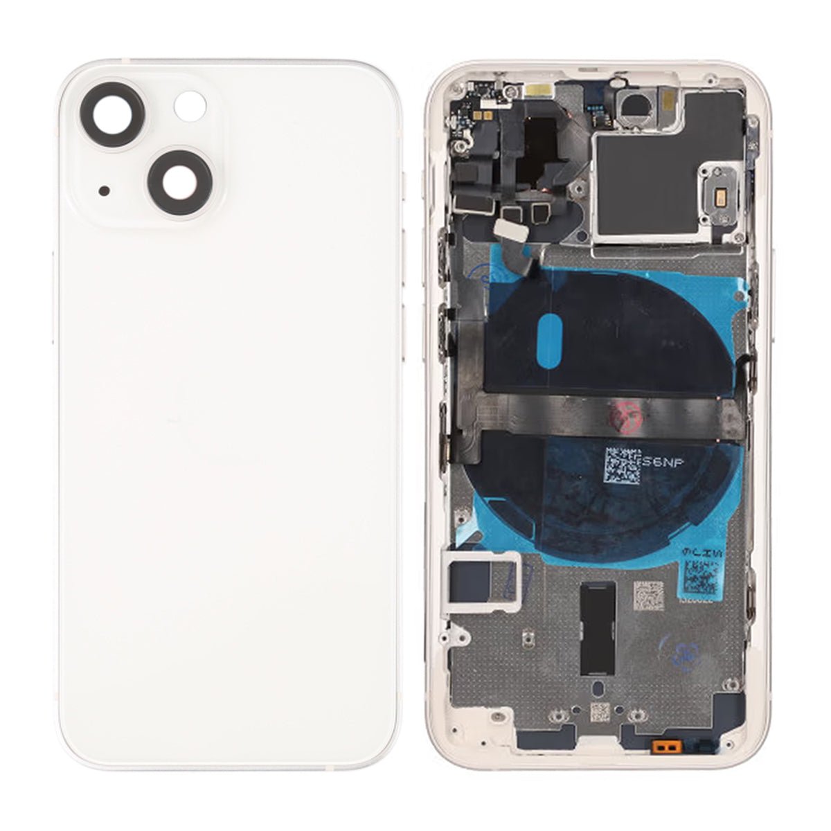 iPhone 13 Mini bagside komplet med små dele - Hvid