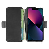Krusell iPhone 13 Mini Cover Leather PhoneWallet Sort