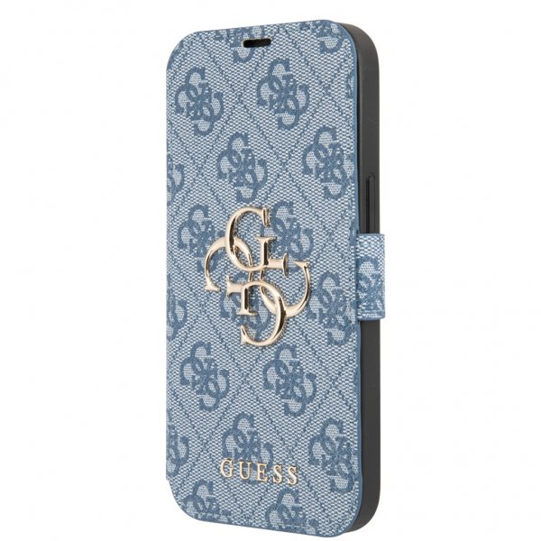 Guess iPhone 13 Mini Cover Metal Logo Blå