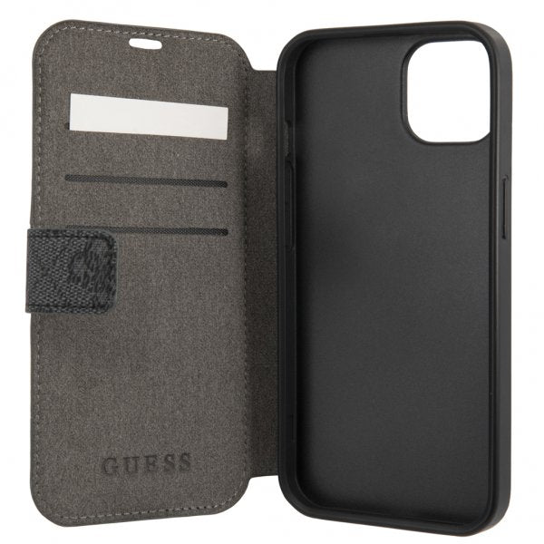 Guess iPhone 13 Mini Cover Printed Stripe Grå