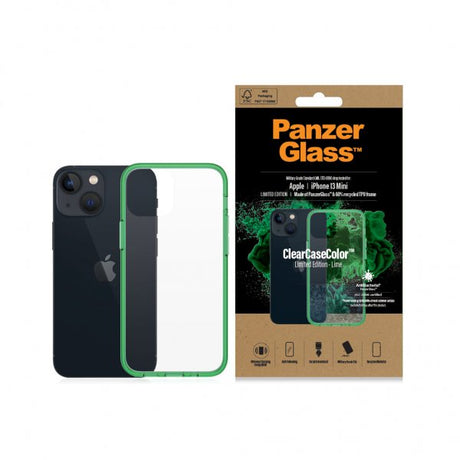 PanzerGlass iPhone 13 Mini Cover ClearCase Color Lime