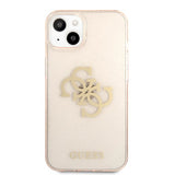 Guess iPhone 13 Mini Cover Full Glitter Guld