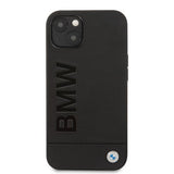 BMW iPhone 13 Mini Cover Hot Stamp Metal Logo Sort