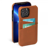 Krusell iPhone 13 Mini Cover Leather CardCover Cognac Brown