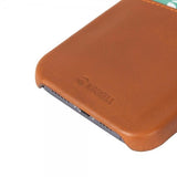 Krusell iPhone 13 Mini Cover Leather CardCover Cognac Brown