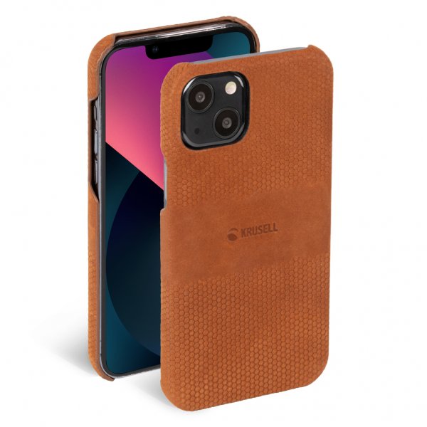 Krusell iPhone 13 Mini Cover i Læder Cognac
