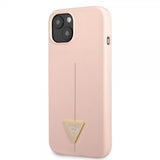 Guess iPhone 13 Mini Cover Metal Triangle Rosa