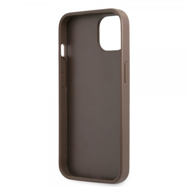 Guess iPhone 13 Mini Cover Printed Stripe Bottom Brun