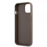 Guess iPhone 13 Mini Cover Printed Stripe Bottom Brun