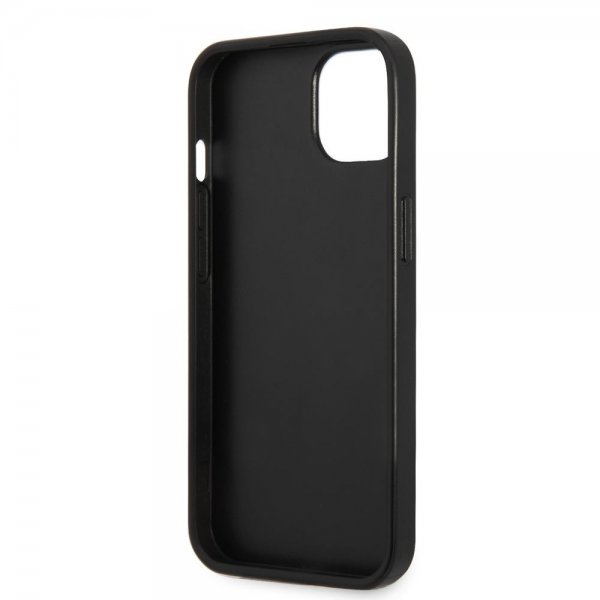 Guess iPhone 13 Mini Cover Printed Stripe Bottom Grå