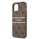 Guess iPhone 13 Mini Cover Printed Stripe Brun