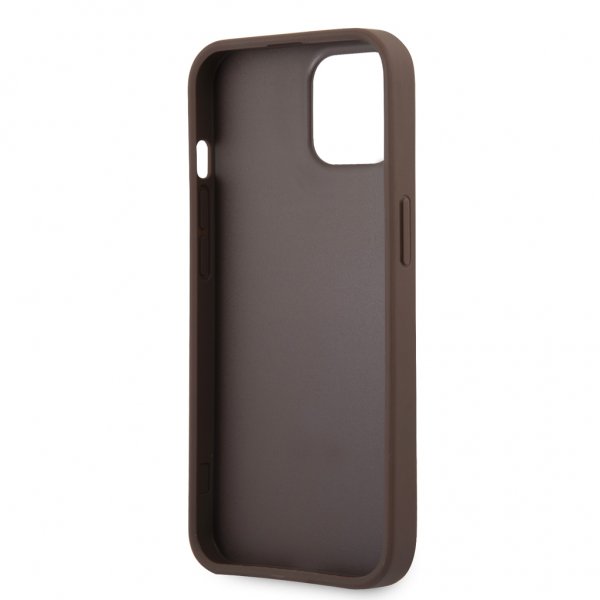 Guess iPhone 13 Mini Cover Printed Stripe Brun