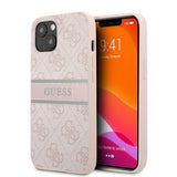 Guess iPhone 13 Mini Cover Printed Stripe Rosa