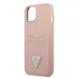 Guess iPhone 13 Mini Cover Saffiano Double Cardslot Rosa